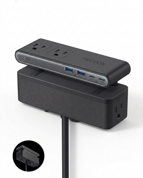 Trevox™  Nano Power Strip (10-in-1, 70W, Clamp)