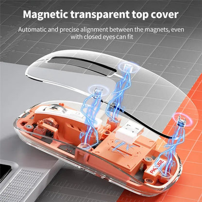 Compro™ 3 Modes Wireless Transparent 2.4G Mouse